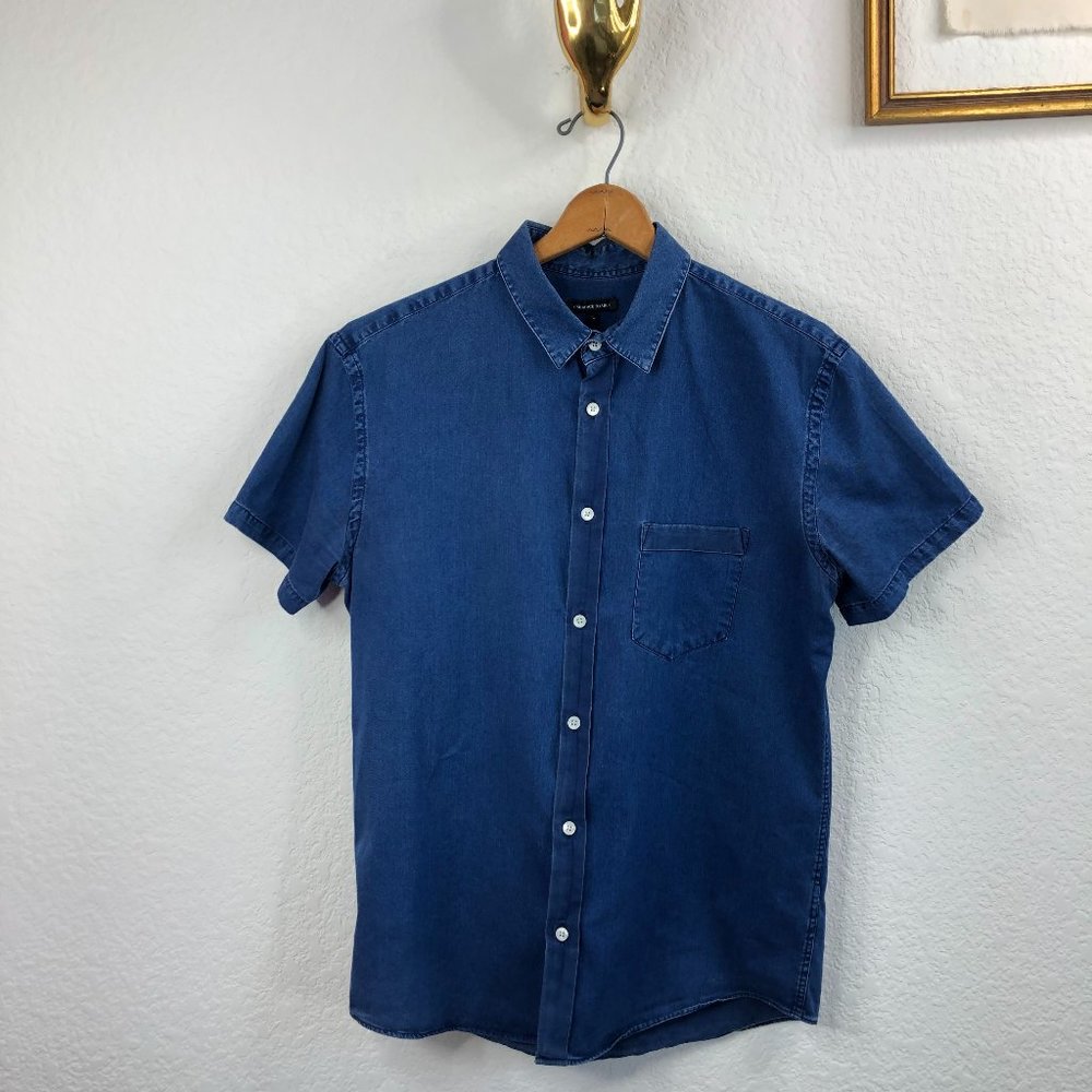 Surface to Air Denim Button Down Short Sleeve Jean